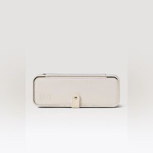 BEIS Cream Travel Jewelry Case with Snap Closure